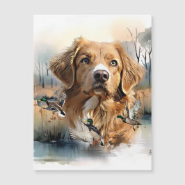 Nova Scotia Duck Tolling Retriever, Art Magnetkarte