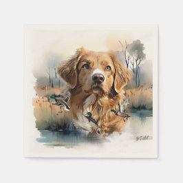 Nova Scotia Duck Tolling Retriever, Art Serviette