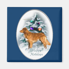Nova Scotia Duck Tolling Retriever Christmas Gesch Magnet
