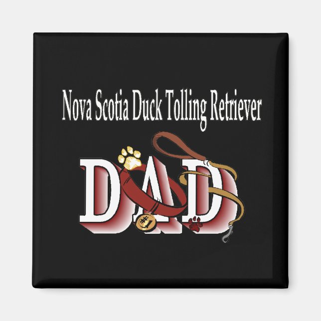 NOVA SCOTIA DUCK Tolling Retriever dad Magnet (Vorne)
