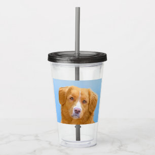 Nova Scotia Duck Tolling Retriever Dog Painting Acryltrinkbecher