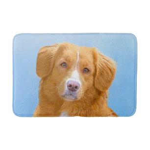 Nova Scotia Duck Tolling Retriever Dog Painting Badematte