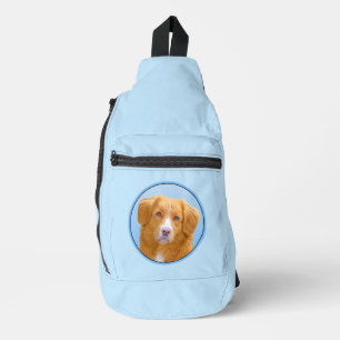 Nova Scotia Duck Tolling Retriever Dog Painting Crossbody Bag