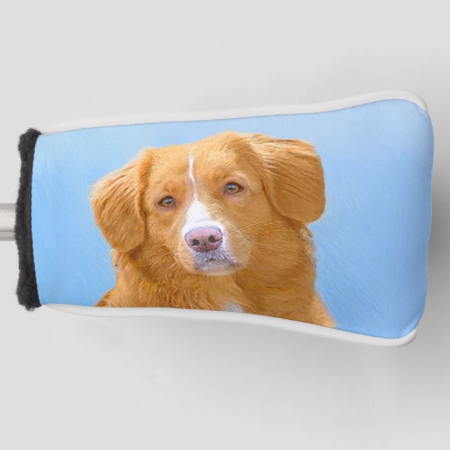 Nova Scotia Duck Tolling Retriever Dog Painting Golf Headcover (Vorderseite)