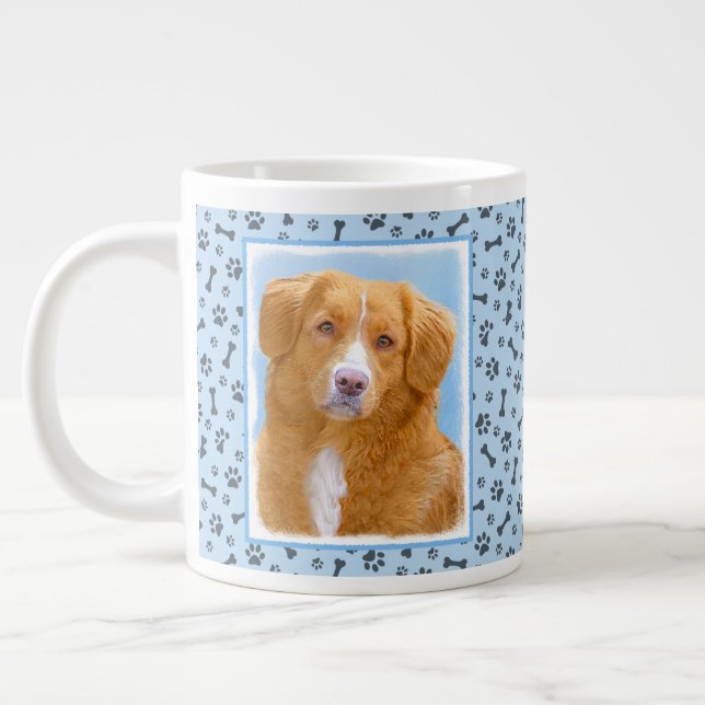 Nova Scotia Duck Tolling Retriever Dog Painting Jumbo-Tasse (Links)