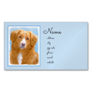 Nova Scotia Duck Tolling Retriever Dog Painting Magnetische Visitenkarte