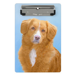 Nova Scotia Duck Tolling Retriever Dog Painting Mini Klemmbrett