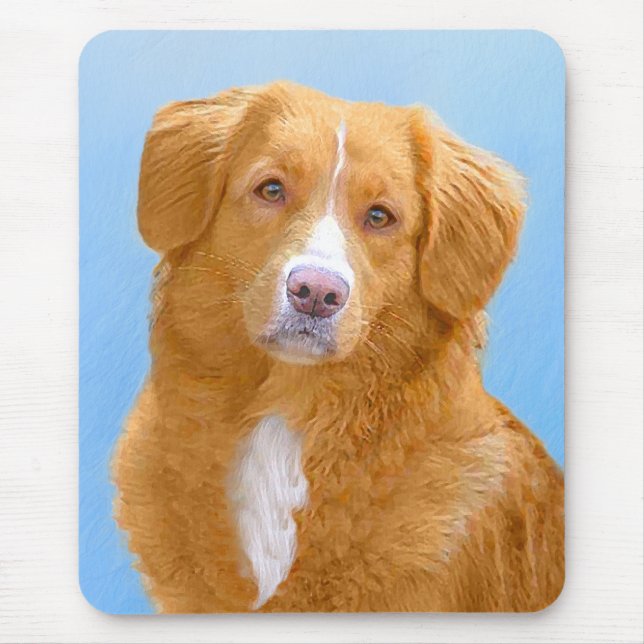 Nova Scotia Duck Tolling Retriever Dog Painting Mousepad (Vorne)