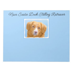 Nova Scotia Duck Tolling Retriever Dog Painting No Notizblock