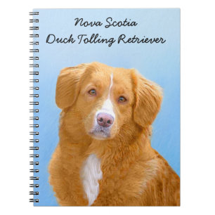 Nova Scotia Duck Tolling Retriever Dog Painting Notizblock