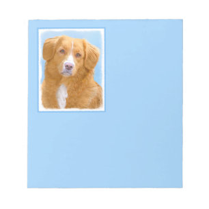 Nova Scotia Duck Tolling Retriever Dog Painting Notizblock