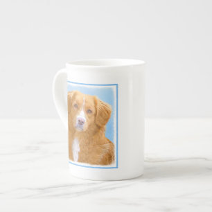 Nova Scotia Duck Tolling Retriever Dog Painting Prozellantasse