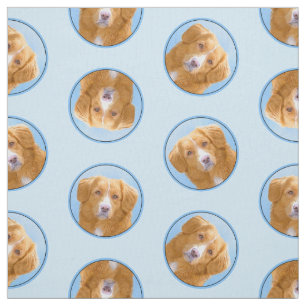 Nova Scotia Duck Tolling Retriever Dog Painting Stoff