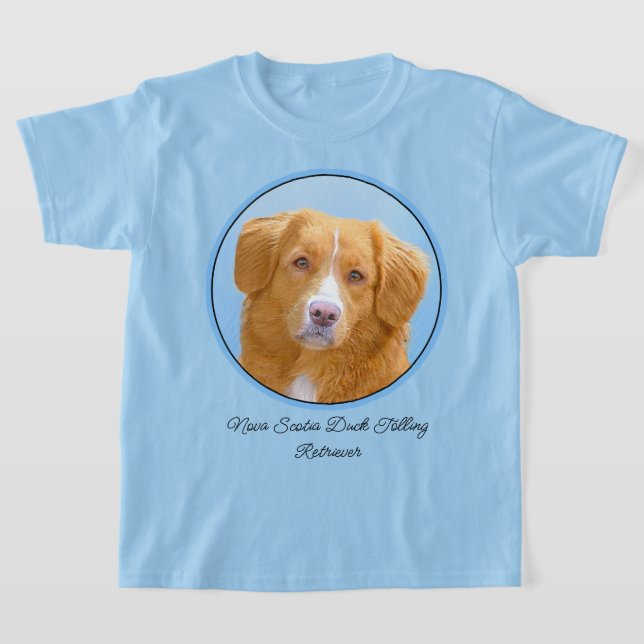 Nova Scotia Duck Tolling Retriever Dog Painting T-Shirt (Ablage )