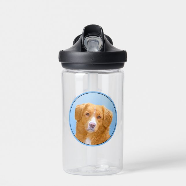 Nova Scotia Duck Tolling Retriever Dog Painting Trinkflasche (Vorne)
