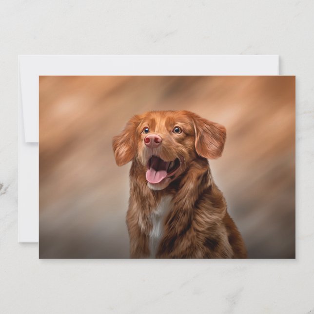 Nova Scotia Duck Tolling Retriever Einladung (Rückseite)