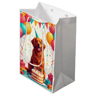 Nova Scotia Duck Tolling Retriever Geburtstag  Mittlere Geschenktüte