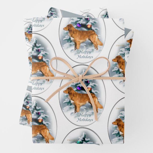 Nova Scotia Duck Tolling Retriever Geschenkpapier Set (Beispiel)