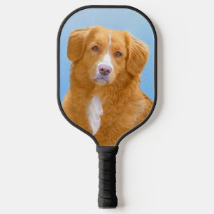 Nova Scotia Duck Tolling Retriever Hund Gemälde Pickleball Schläger
