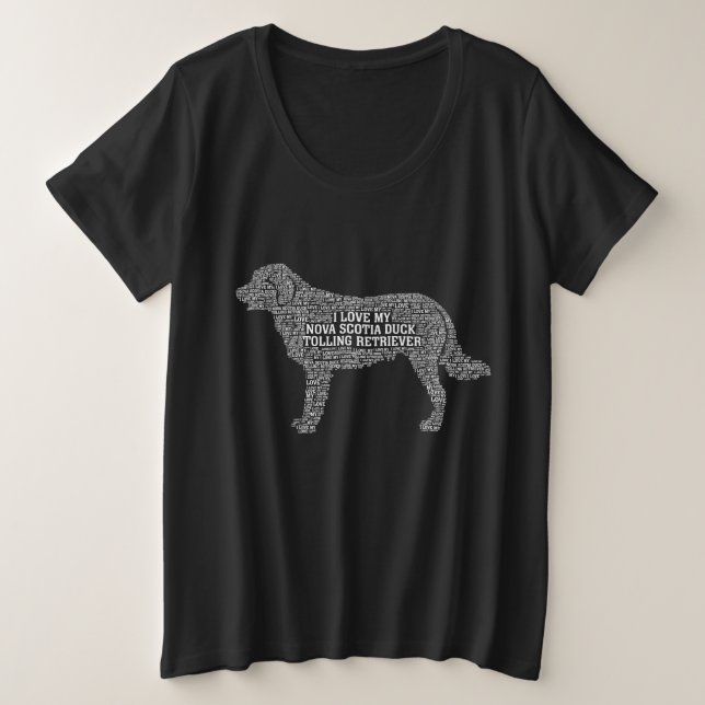 Nova Scotia Duck Tolling Retriever Liebe Große Größe T-Shirt (Design vorne)