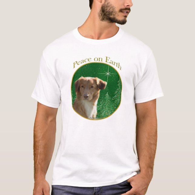 Nova Scotia Duck Tolling Retriever Peace T-Shirt (Vorderseite)