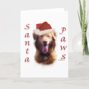 Nova Scotia Duck Tolling Retriever Santa Paws Feiertagskarte