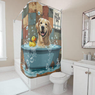 Nova Scotia Duck Tolling Retriever Schlafend Süß Duschvorhang