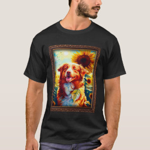 Nova Scotia Duck Tolling Retriever Toller Malerei T-Shirt