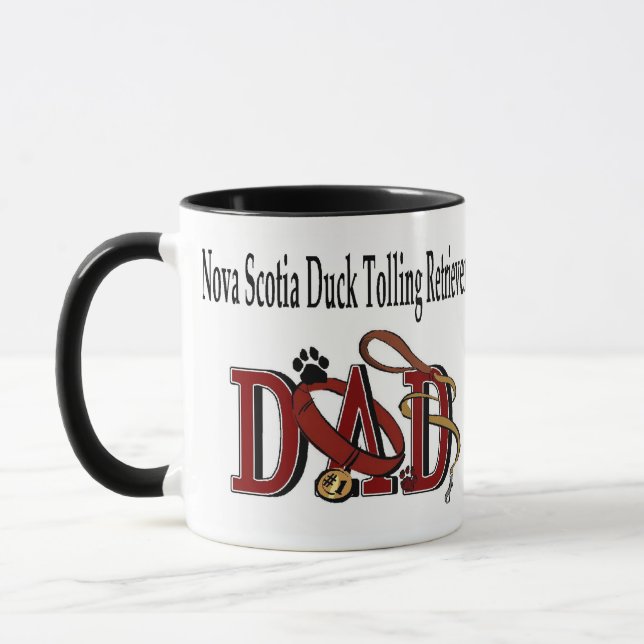 Nova Scotia Duck Tolling Retriever Vater Geschenke Tasse (Links)