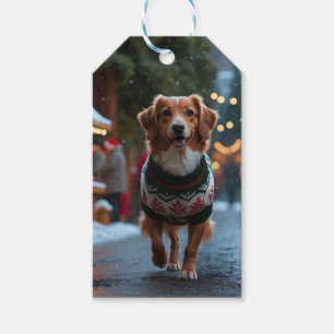 Nova Scotia Duck Tolling Retriever Weihnachts-Schn Geschenkanhänger