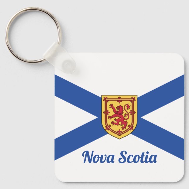 Nova Scotia Flag für Bluenosers Schlüsselanhänger (Vorderseite)