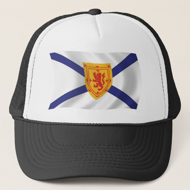 Nova Scotia Flag Hat Truckerkappe (Vorderseite)