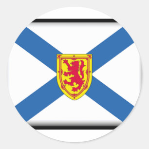 Nova Scotia Flag Runder Aufkleber
