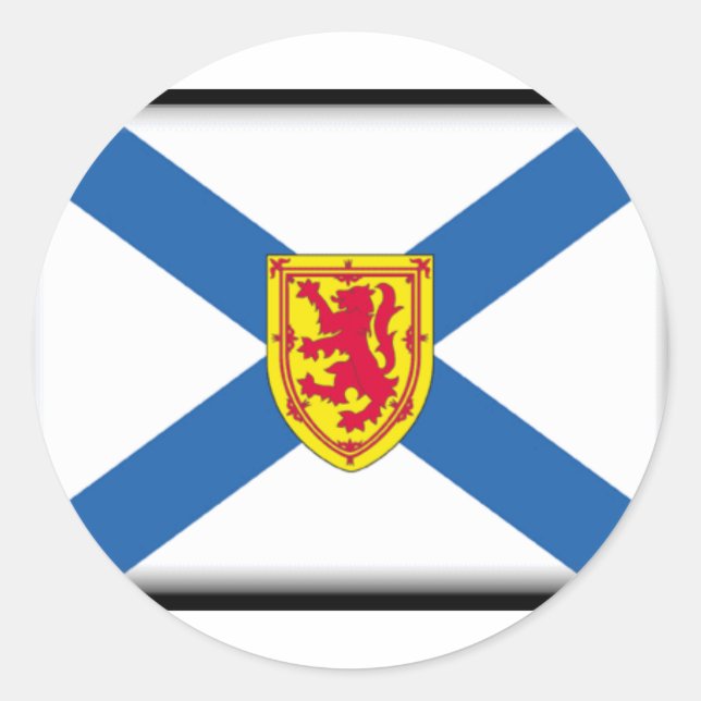 Nova Scotia Flag Runder Aufkleber (Vorderseite)