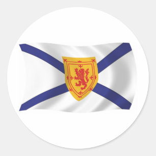 Nova-Scotia-Flaggenaufkleber Runder Aufkleber