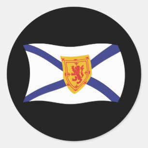 Nova-Scotia-Flaggenaufkleber Runder Aufkleber