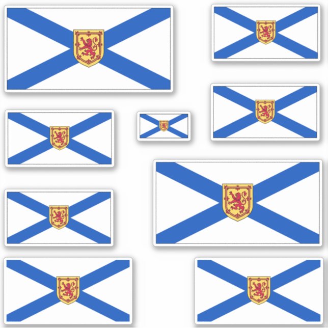 Nova Scotia Flags Graphic Aufkleber (Vorderseite)