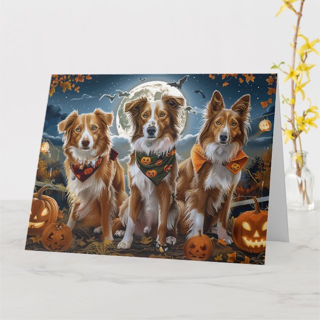 Nova Scotia Halloween Spooky Karte (Gelbe Blume)