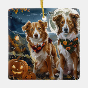 Nova Scotia Halloween Spooky Keramikornament