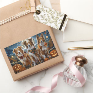 Nova Scotia Halloween Spooky Rechteckiger Aufkleber