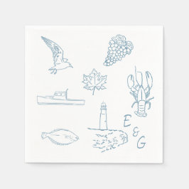 Nova Scotia  Hochzeitscocktail  Serviette