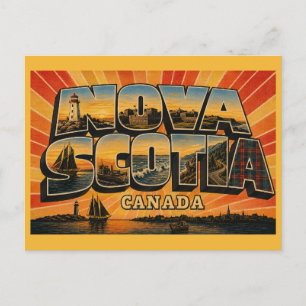 Nova Scotia Kanada Maritime Provinz Postkarte