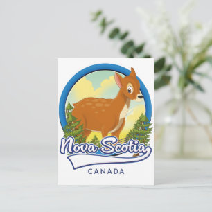 Nova Scotia Kanada Reise Logo Einladungspostkarte