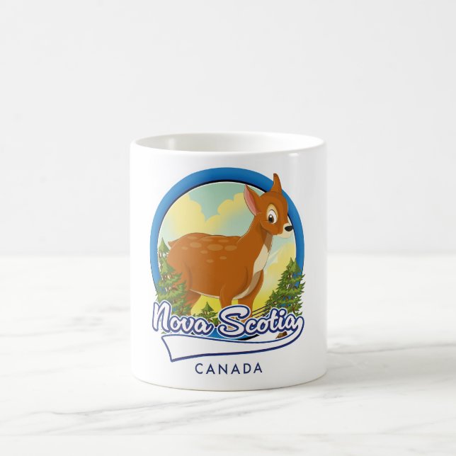 Nova Scotia Kanada Reise Logo Kaffeetasse (Mittel)