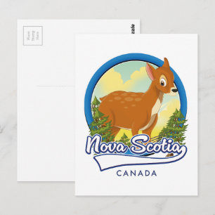 Nova Scotia Kanada Reise Logo Postkarte