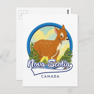 Nova Scotia Kanada Reiselogo Postkarte