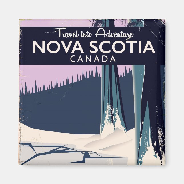 Nova Scotia, Kanada Reiseplakat. Magnet (Vorne)