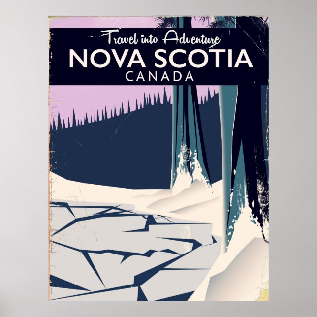 Nova Scotia, Kanada Reiseplakat. Poster (Vorne)
