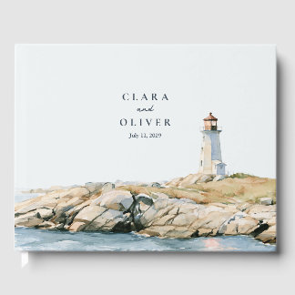 Nova Scotia Leuchtturmwärter Cottage Hochzeit Gästebuch