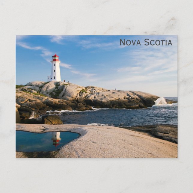 Nova Scotia Lighthouse Travel Foto Postkarte (Vorderseite)